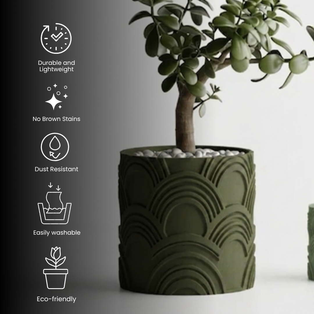 Modern Wavy Pattern Planter Pot