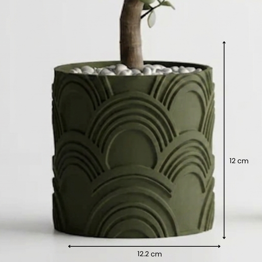 Modern Wavy Pattern Planter Pot