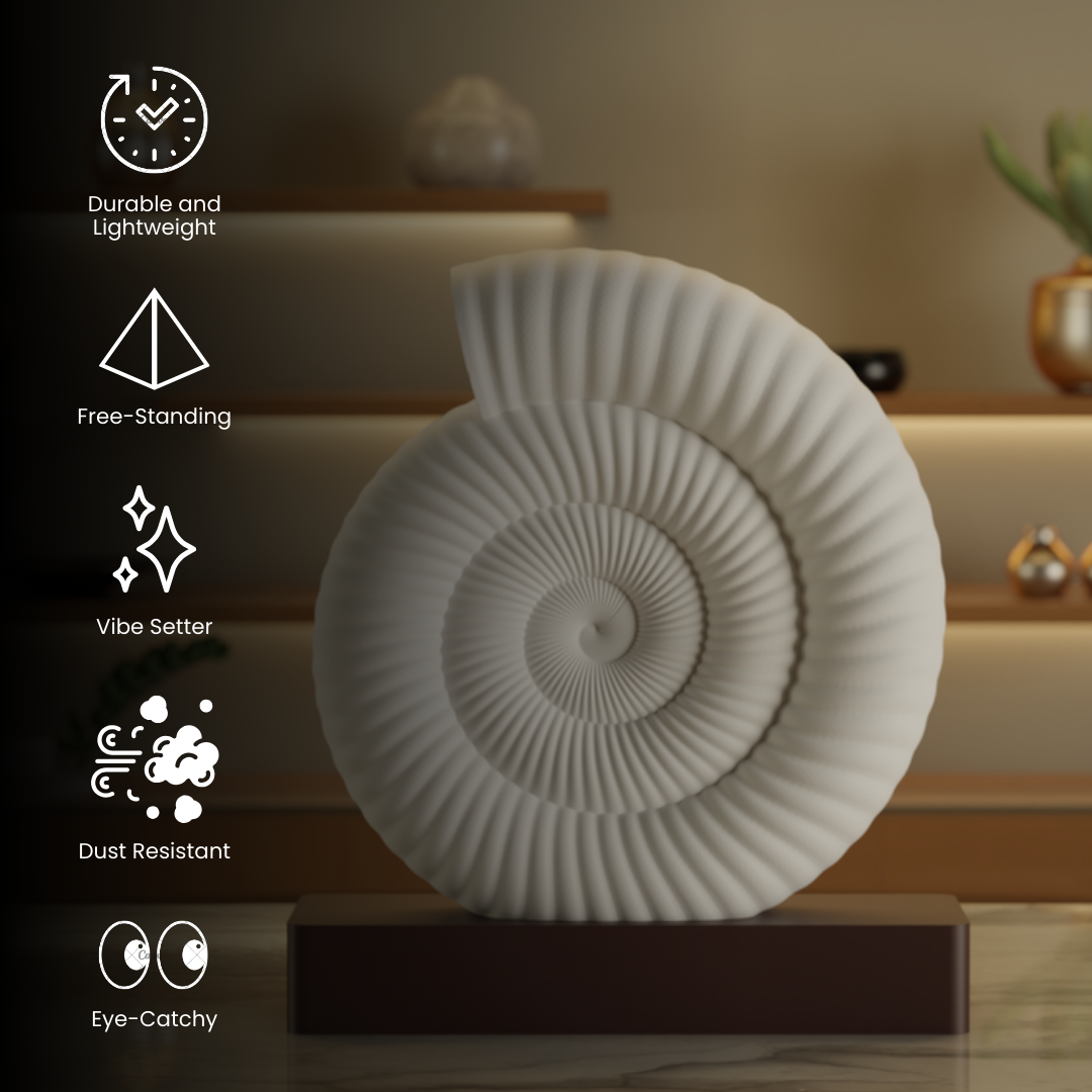 Ammonite Fossil Sculpture Styra