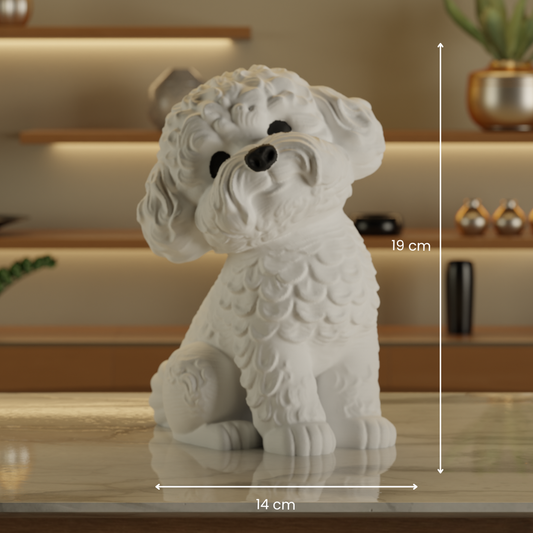 Poddle Water Dog Statue
