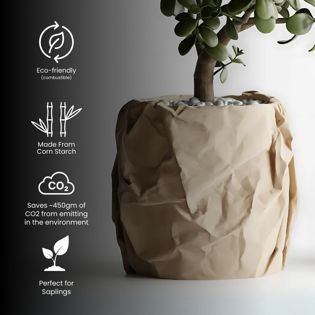 Crumbled Paper Pot Styra