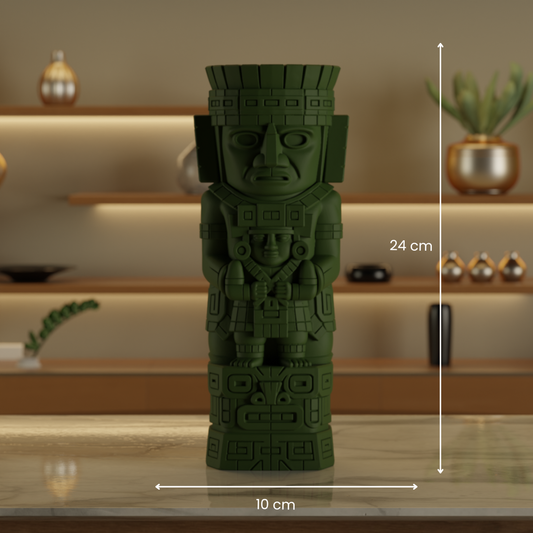 Magic Totem Dark Green — modern decor sculpture India | Styra