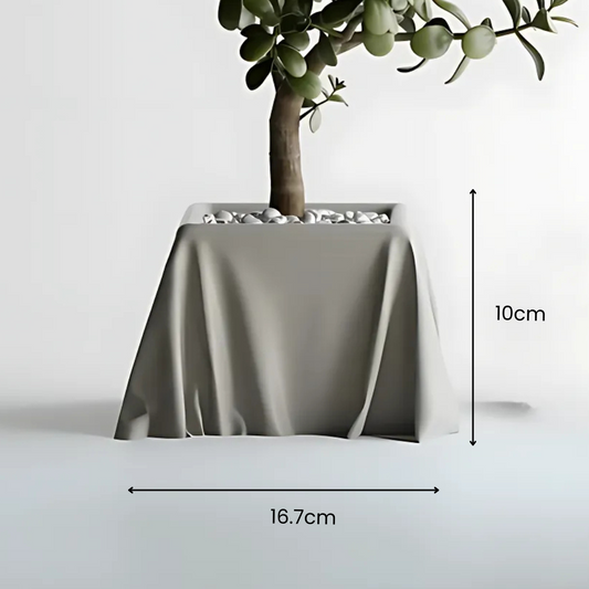 Silk Cloth Pot side view — premium indoor plant pot India | Styra