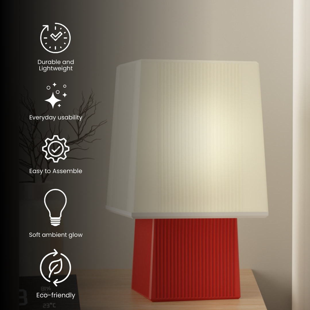 Square Modern lamp — premium table lamp India | Styra