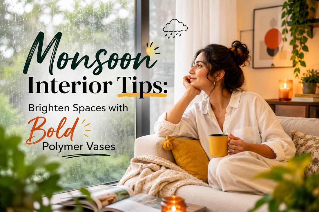 Monsoon Interior Tips: Brighten Spaces with Bold Polymer Vases