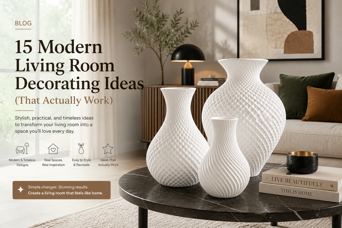 15 Modern Living Room Decorating Ideas (That Actually Work)