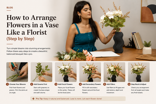How to Arrange Flowers in a Vase Like a Florist (Step by Step)
