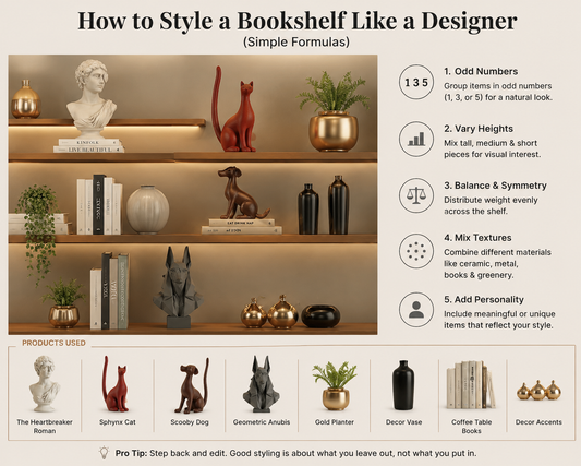 How to Style a Bookshelf Like a Designer (Simple Formulas)