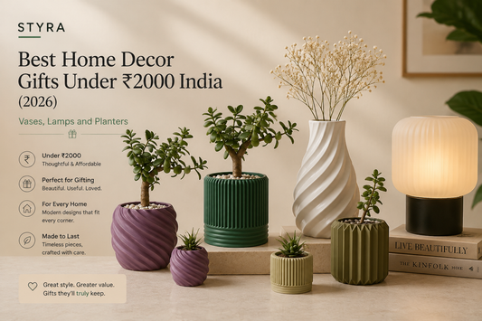 Best Home Decor Gifts Under ₹2000 India (2026) — Vases, Lamps and Planters