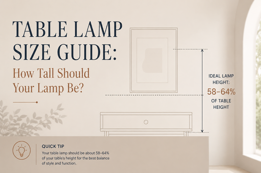 Table Lamp Size Guide: How Tall Should Your Lamp Be?