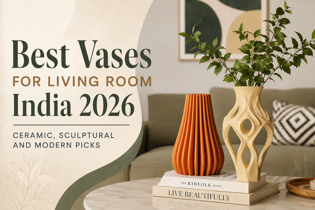 Best Vases for Living Room India 2026 — Ceramic, Sculptural and Modern Picks