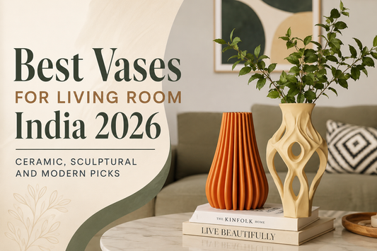 Best Vases for Living Room India 2026 — Ceramic, Sculptural and Modern Picks