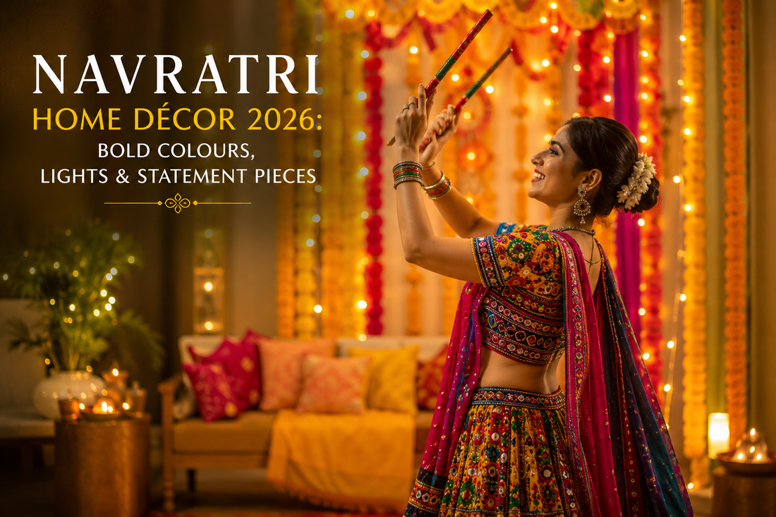 Navratri Home Décor 2026: Bold Colours, Lights & Statement Pieces