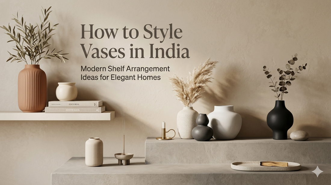 How to Style 3 Vases Together: Shelf Arrangements That Actually Work