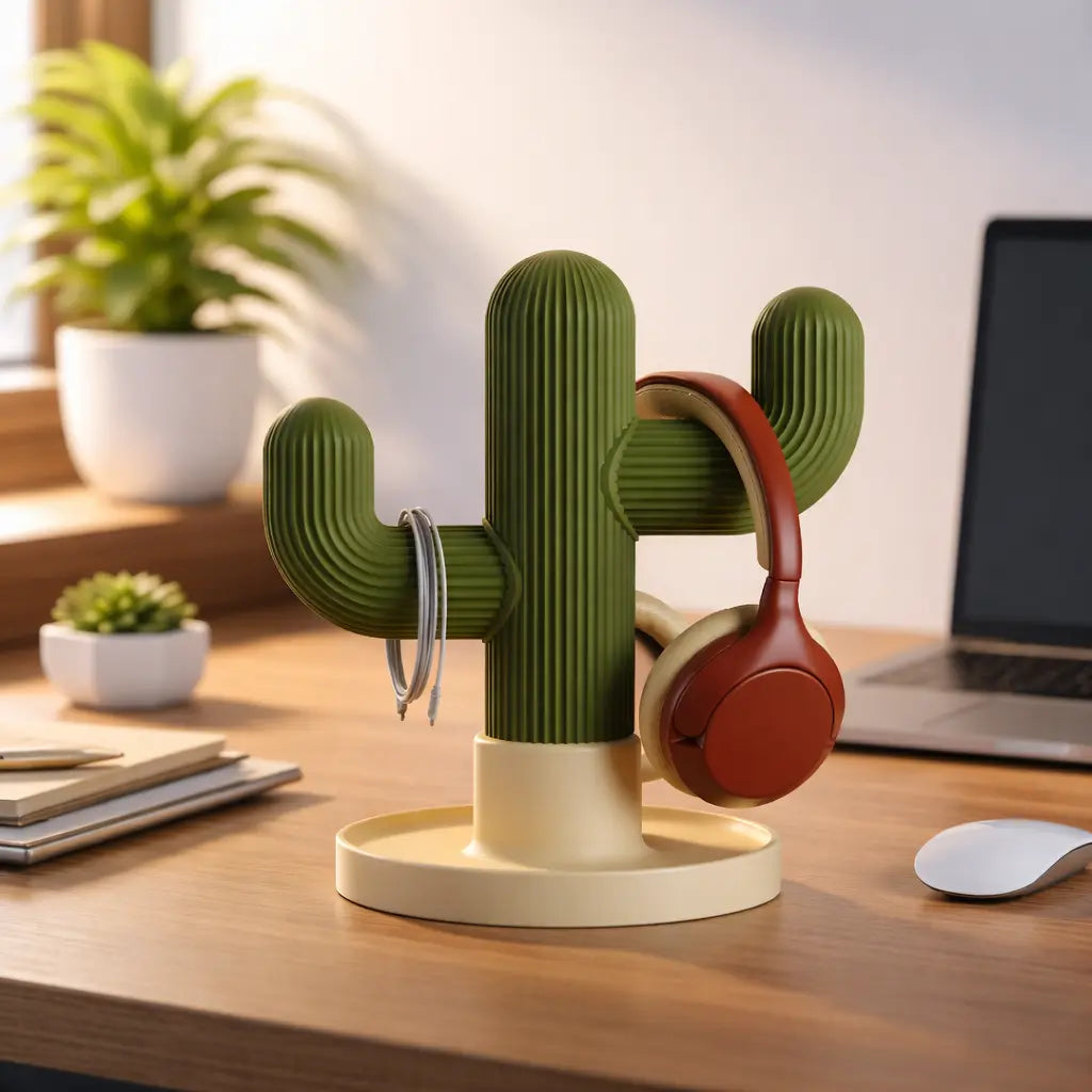 Designer mobile stands and electronic desk accessories in shatterproof polymer by Styra India