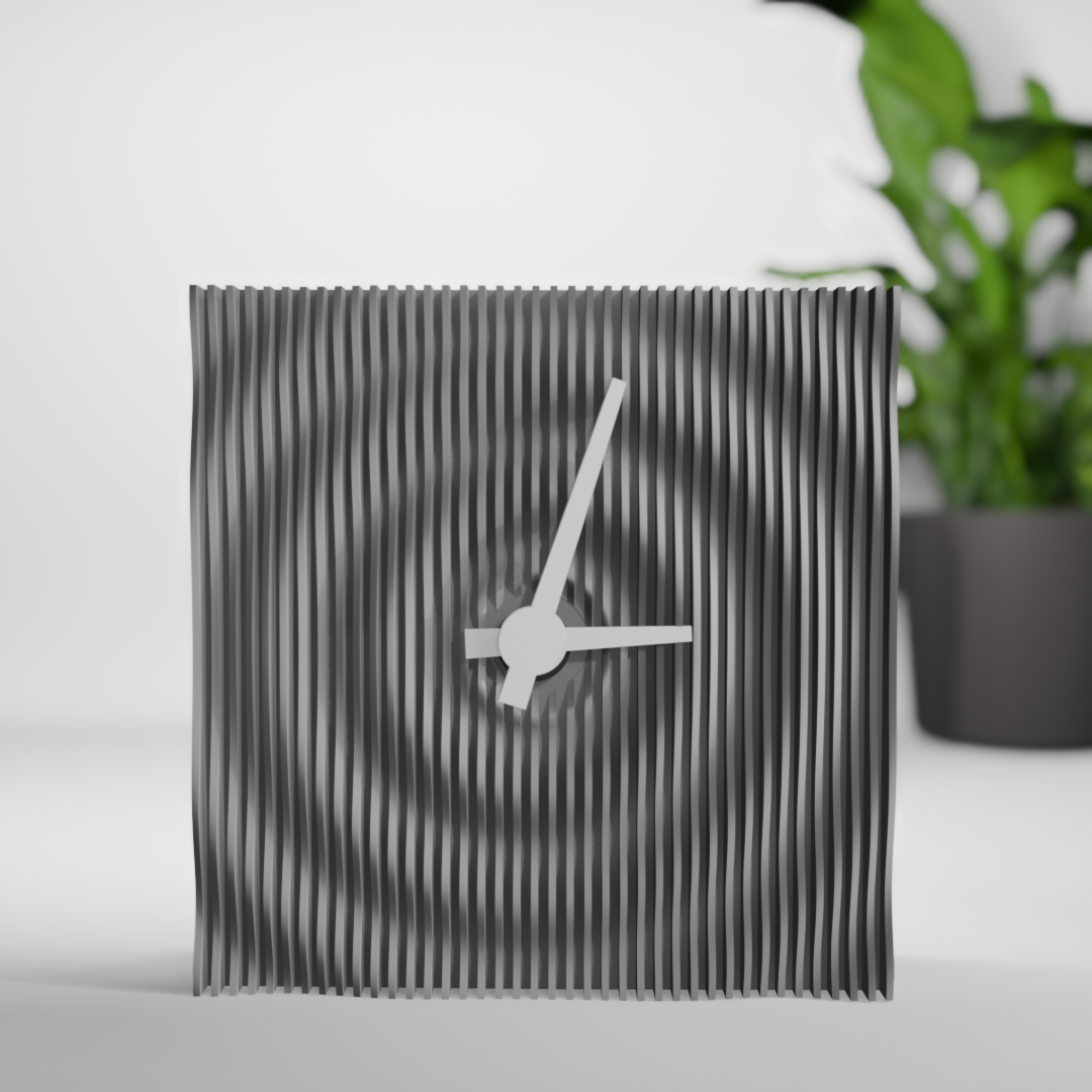 Ripple Effect Desk Clock – modern wave design table clock India
