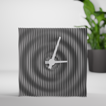 Ripple Effect Desk Clock – modern wave design table clock India