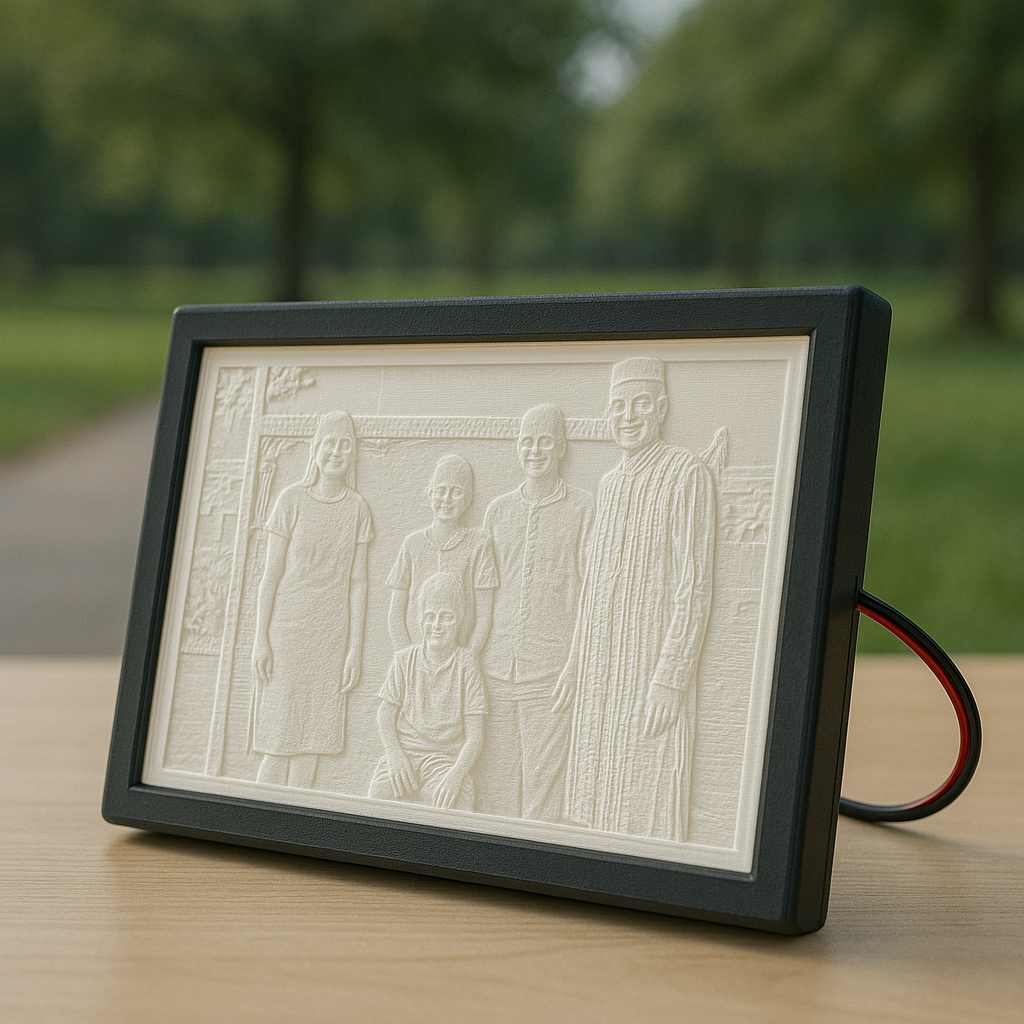 Photo Frame with Lamp | Multipurpose