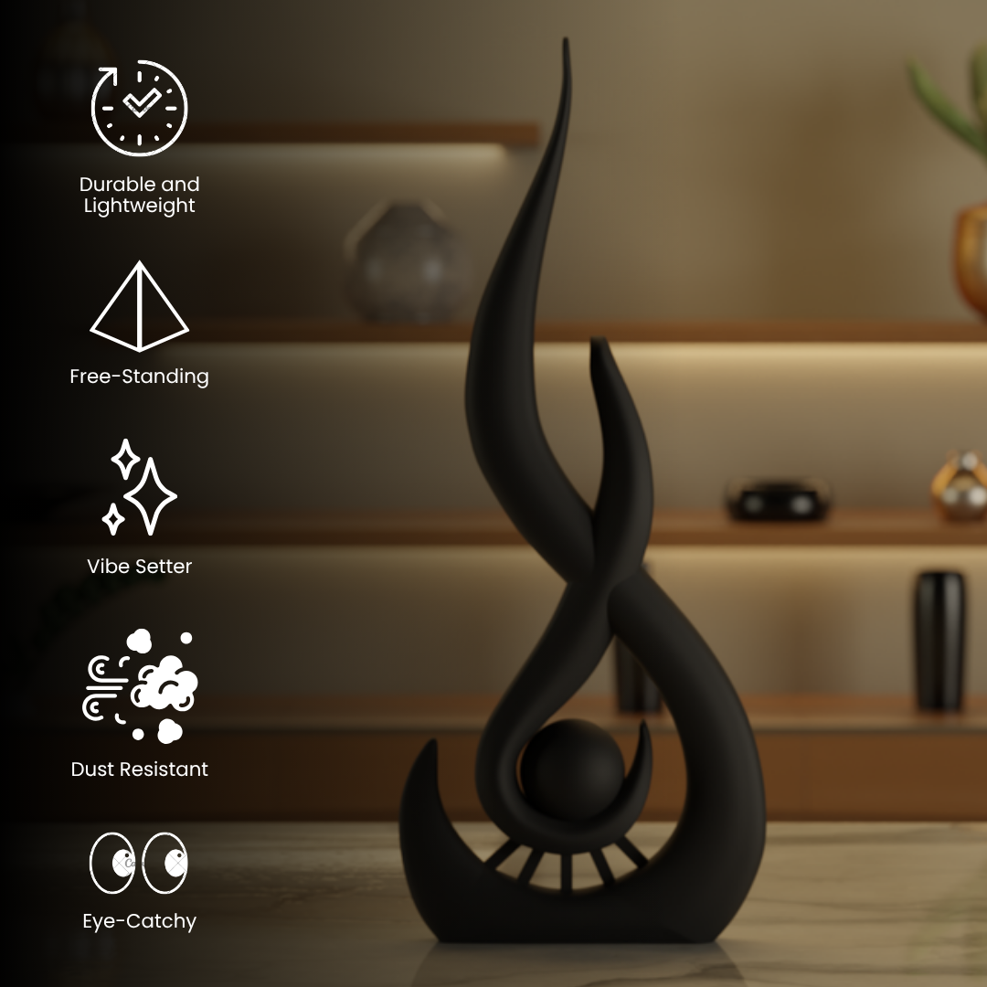 Flames of Victory Statue White — Unique Home Decor India | Styra