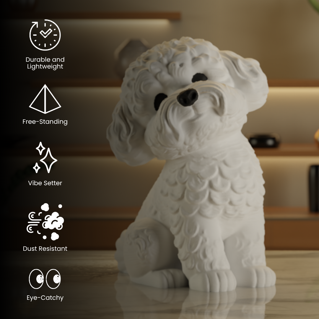 Poddle Water Dog Statue