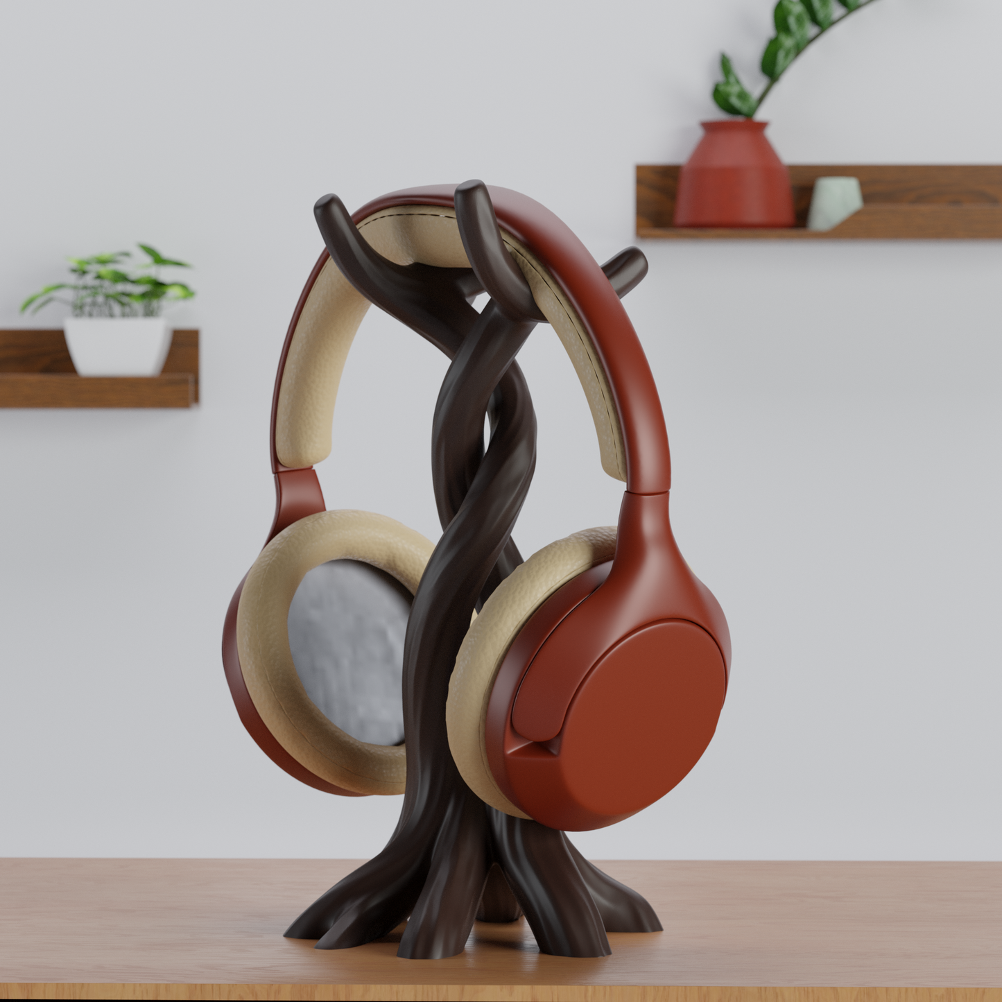 Intertwined Roots Headphone Stand
