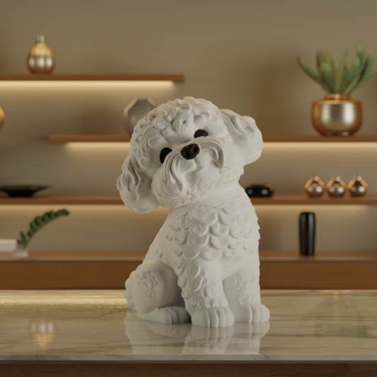 Poddle Water Dog Statue