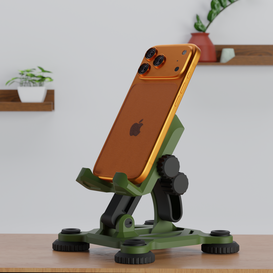 Mechanical Axis Mobile Stand Green — designer desk organizer India | Styra