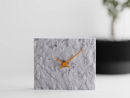 Rock Stone Pattern clock — stone texture table clock India | Styra