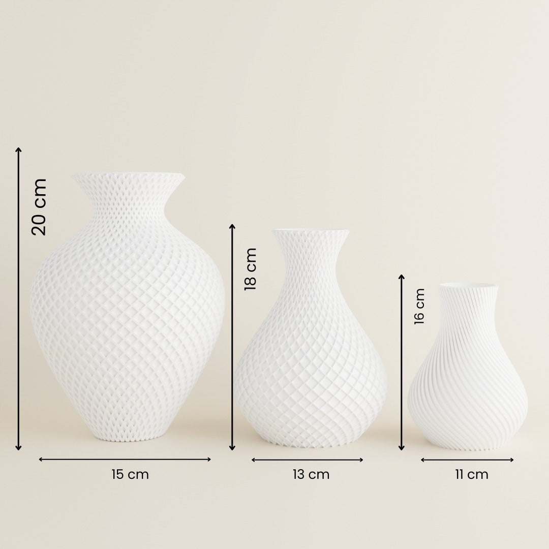 3 Vase Combo — premium decorative vase India | Styra