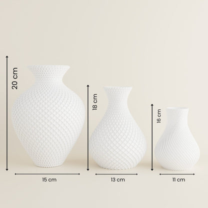 3 Vase Combo — premium decorative vase India | Styra