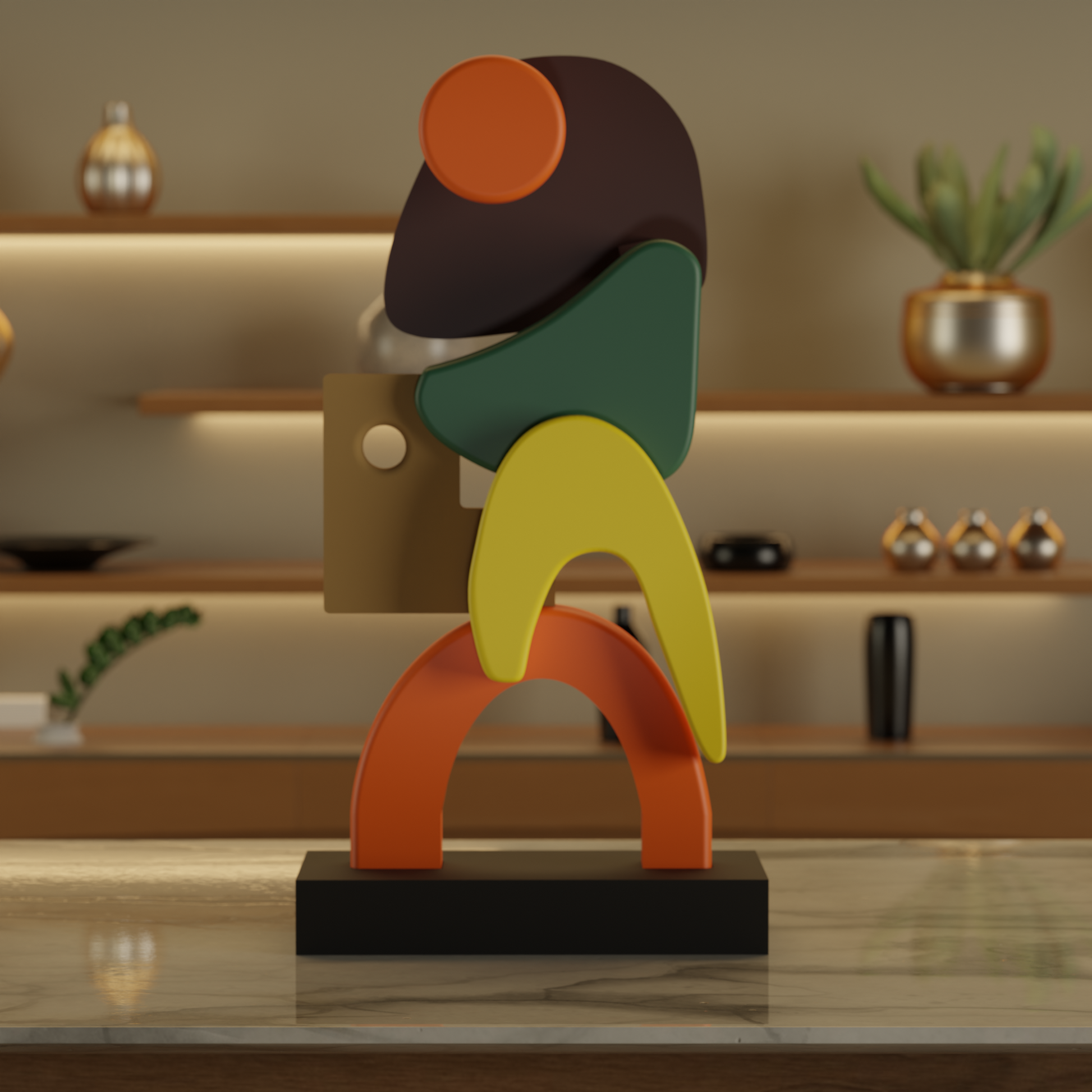 Abstract Art Centerpiece — designer decor sculpture India | Styra