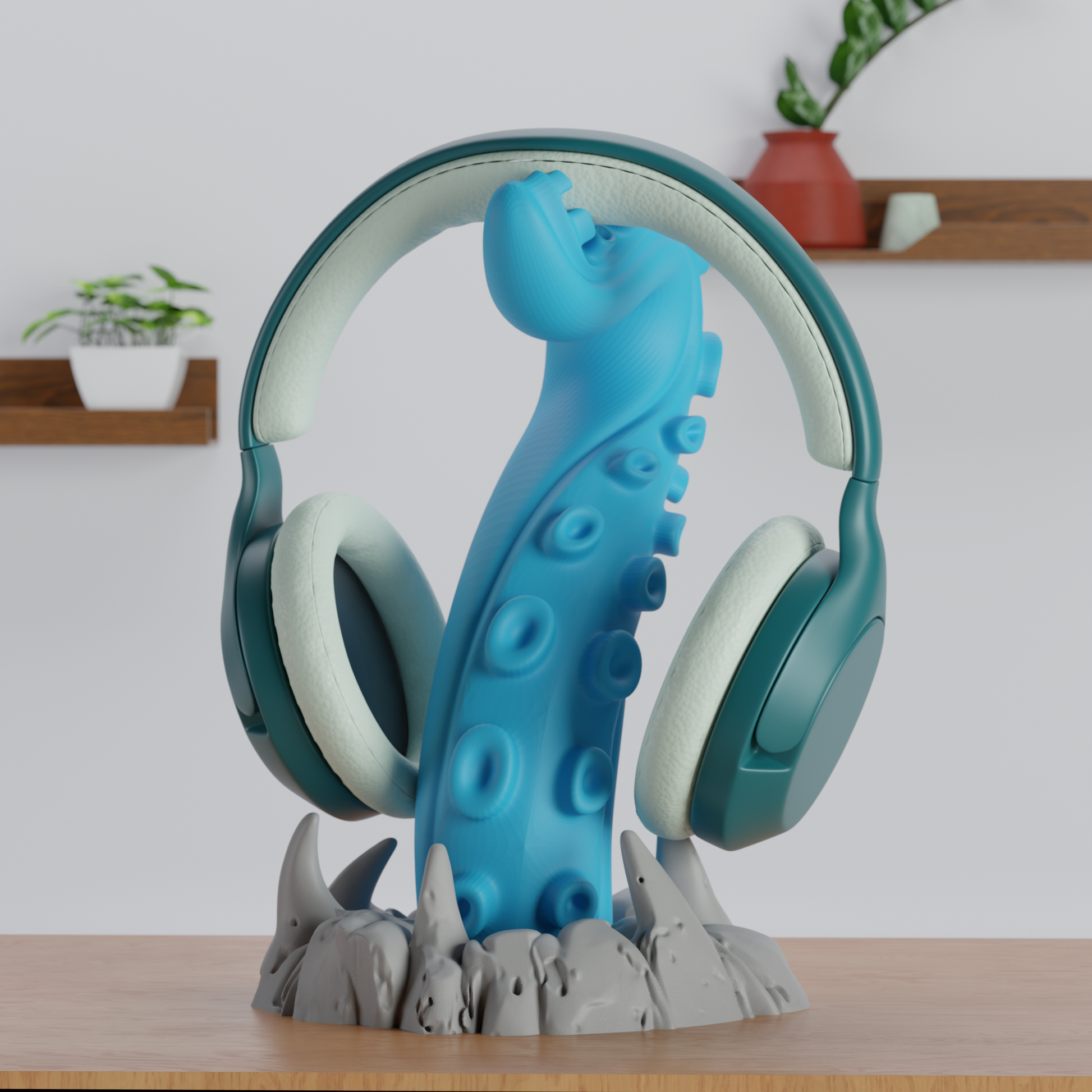 Abyss Reach Tentacle Headphone Stand — designer desk organizer India | Styra