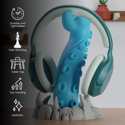 Abyss Reach Tentacle Headphone Stand — premium desk organizer India | Styra
