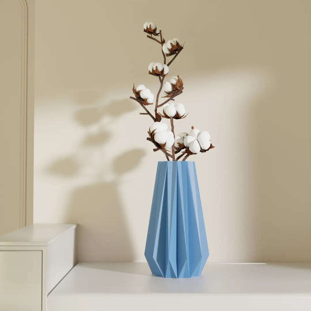 Arohi Origami Vase Yellow — Buy Designer Vase Online | Styra