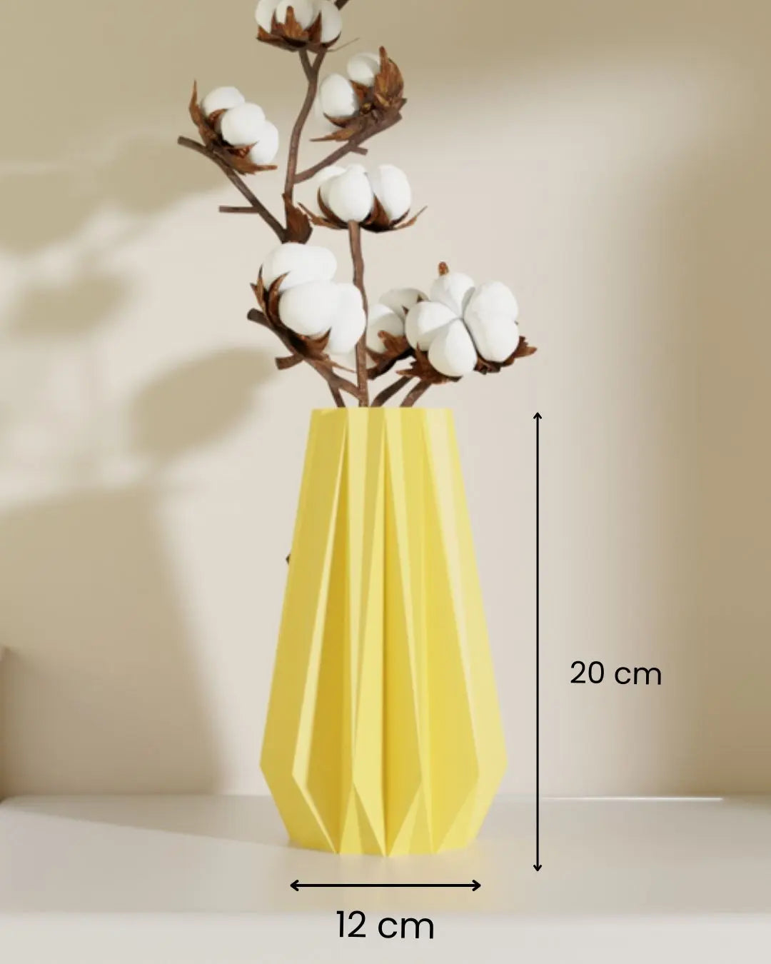 Arohi Origami Vase Jordy Blue — Modern Vase Online India | Styra