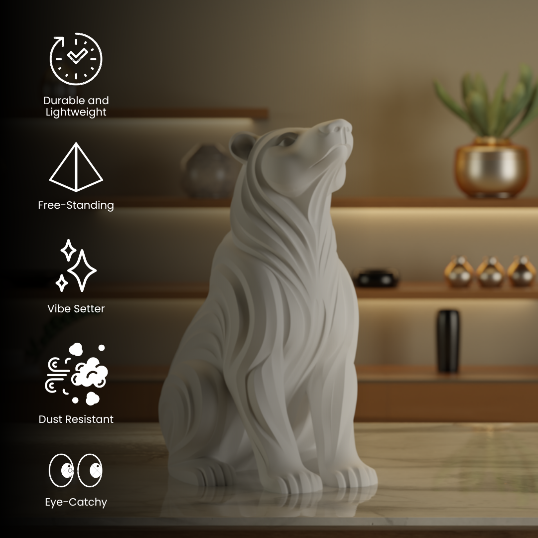 Artic Bear White — premium decor sculpture India | Styra