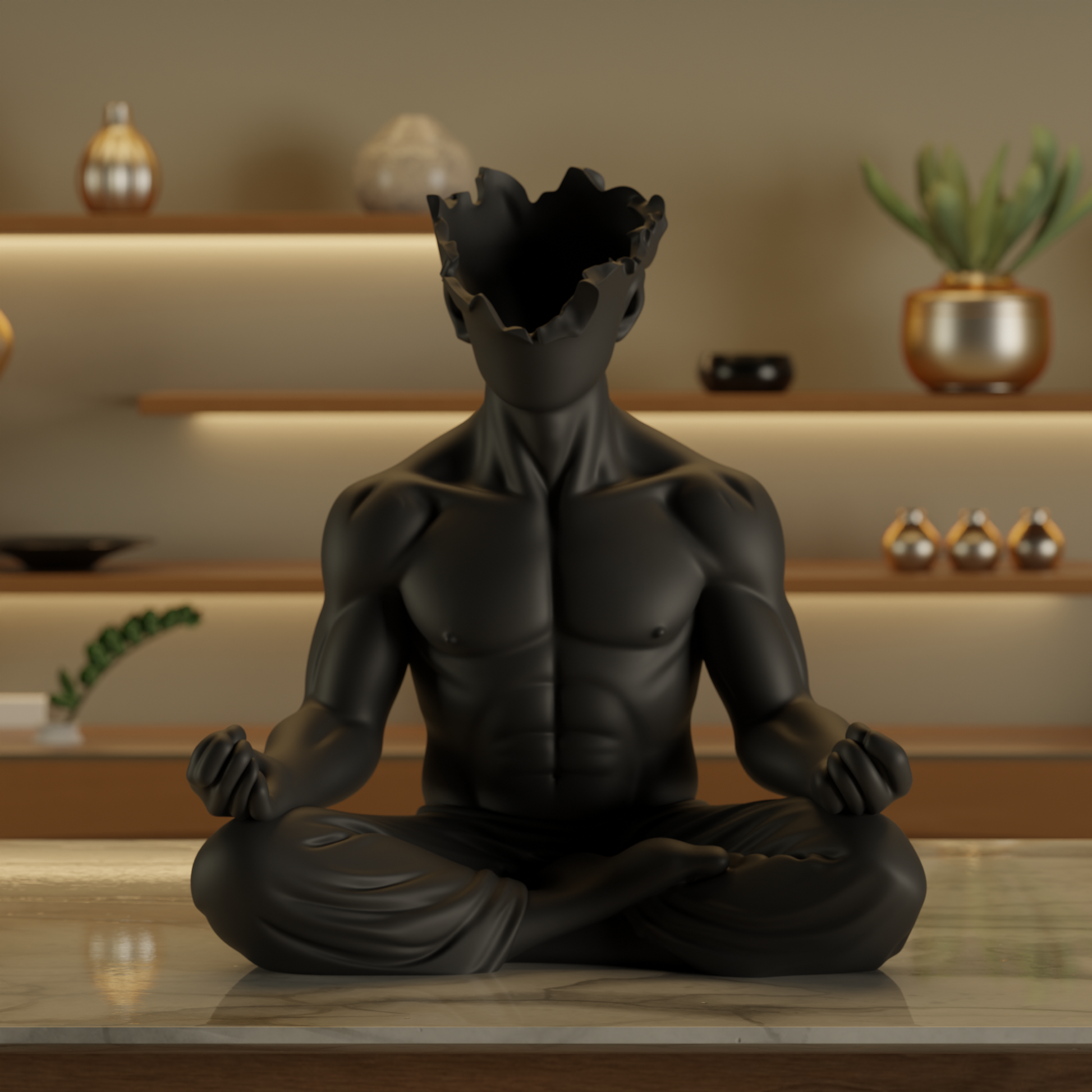 Awakened Mind Meditation Statue — designer decor sculpture India | Styra