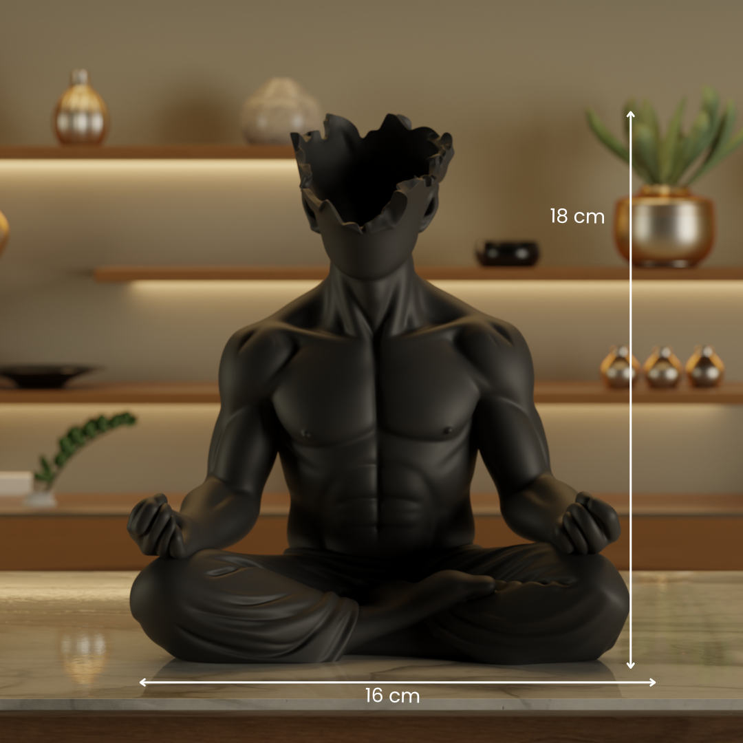 Awakened Mind Meditation Statue — modern decor sculpture India | Styra