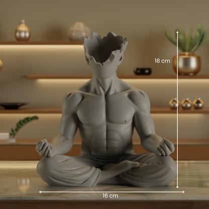 Awakened Mind Meditation Statue — minimalist decor sculpture India | Styra