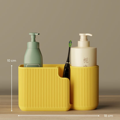 Bathroom Organizer, size reference — minimalist desk organizer India | Styra