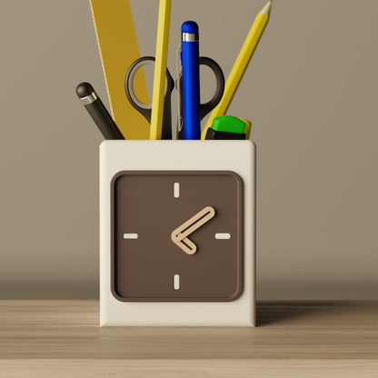 Clock Organizer, size reference — designer desk organizer India | Styra