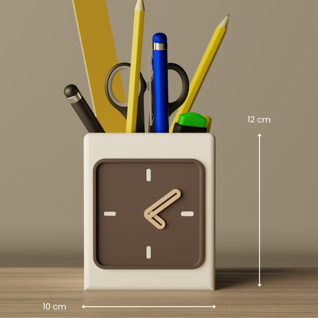 Clock Organizer — modern desk organizer India | Styra