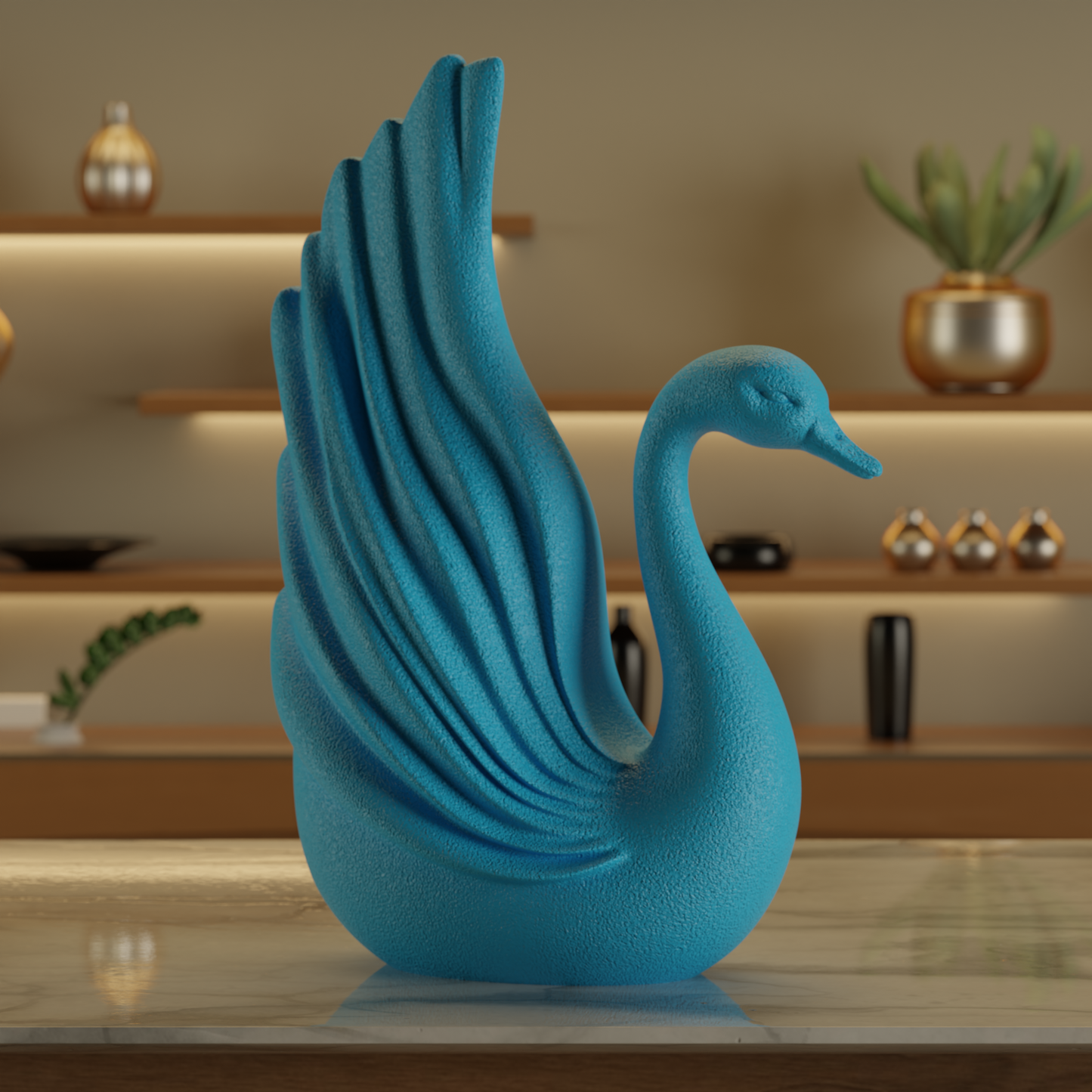 Decorative Swan Statue — premium decor sculpture India | Styra