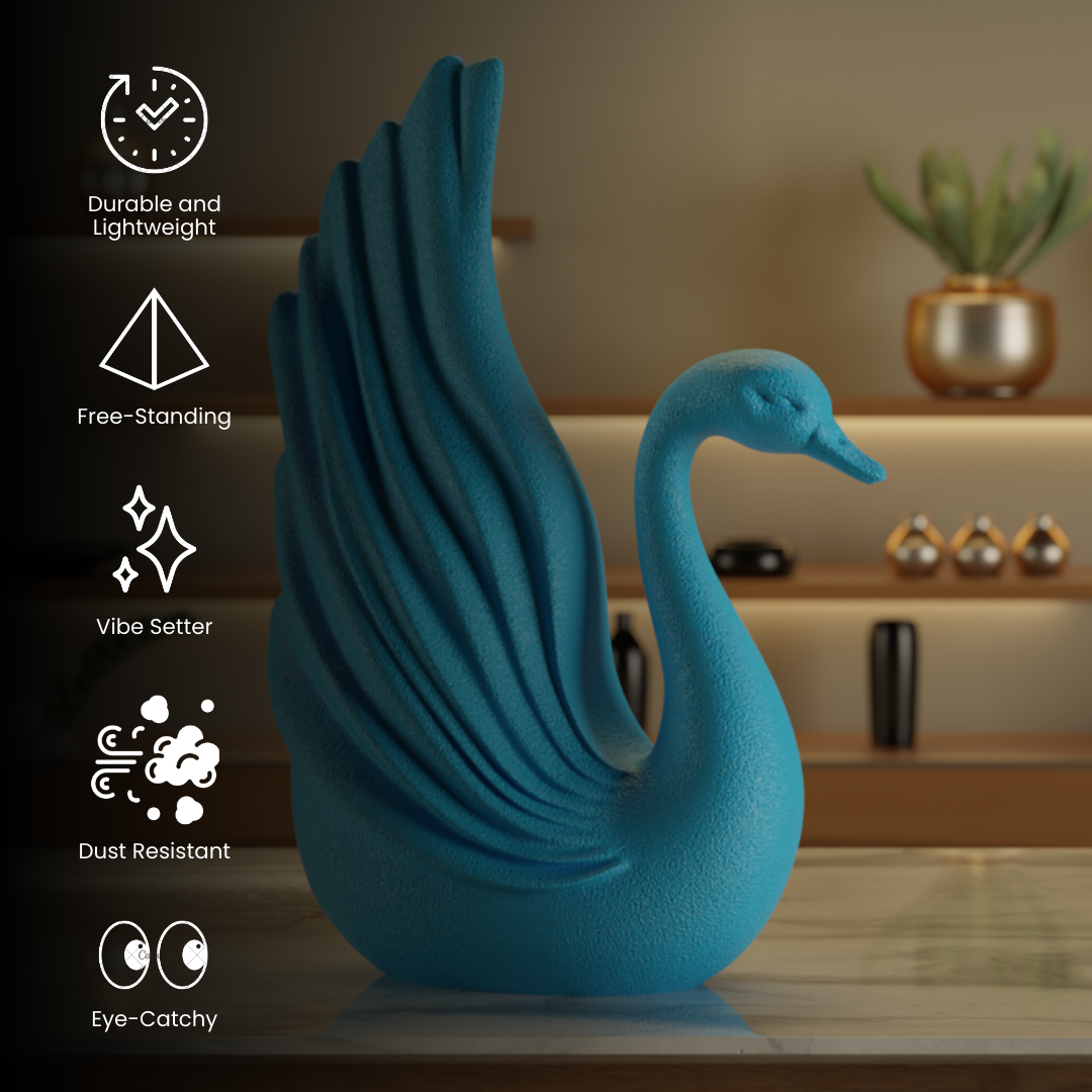 Decorative Swan Statue — sculptural decor sculpture India | Styra