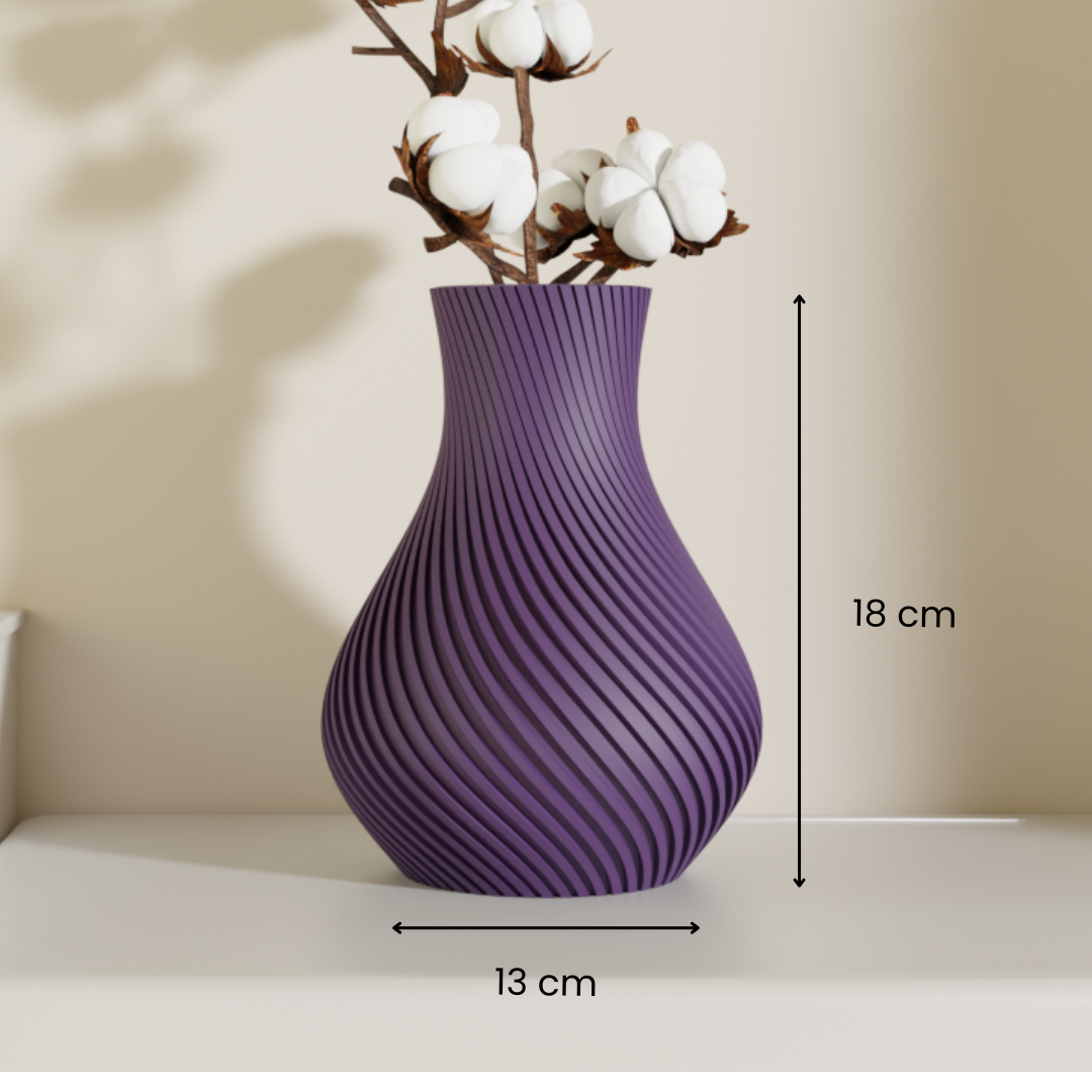 Evara vase lifestyle — modern decorative vase for living room India | Styra