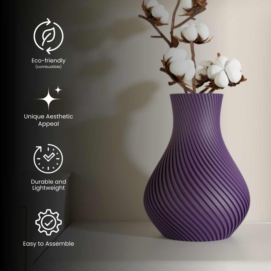 Evara vase size reference — tall accent vase India | Styra