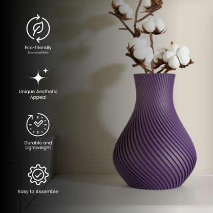 Evara vase size reference — tall accent vase India | Styra