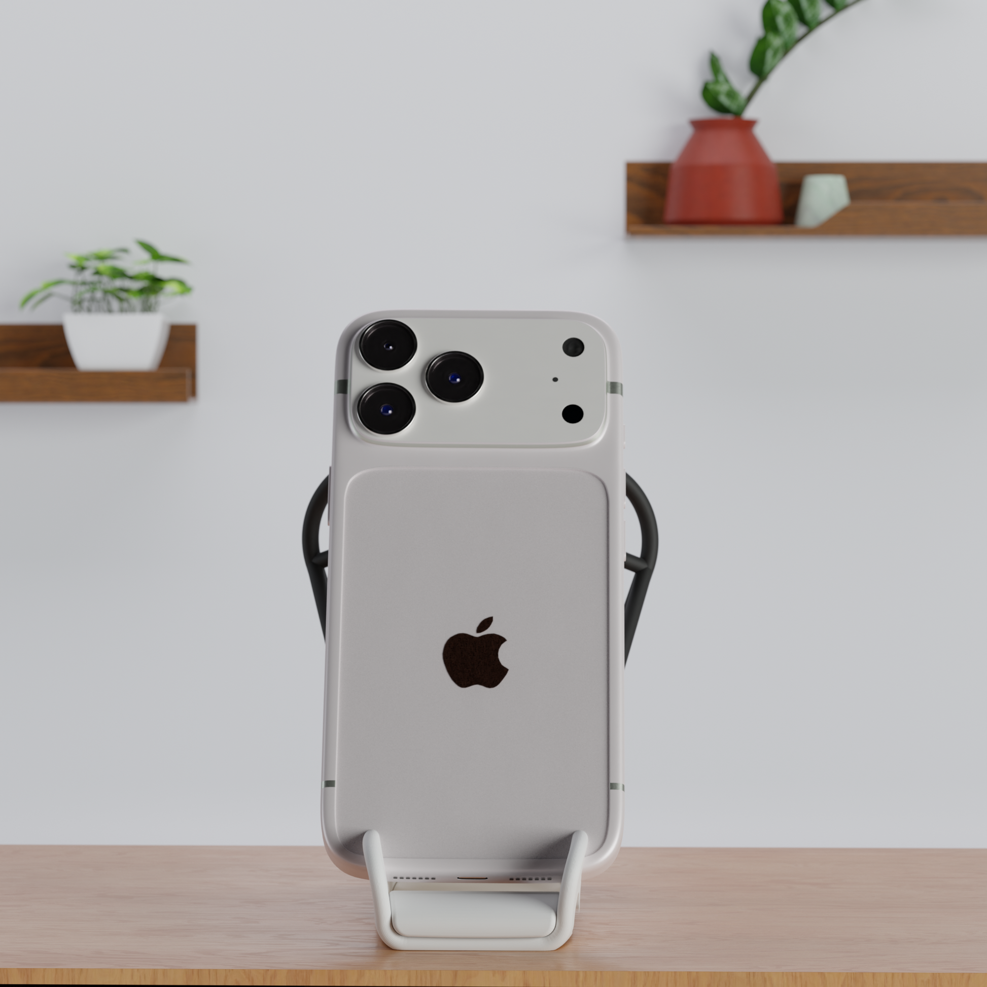 F1-Seat Mobile Holder Grey — modern desk organizer India | Styra