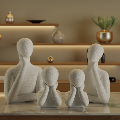 Family Harmony White — premium decor sculpture India | Styra