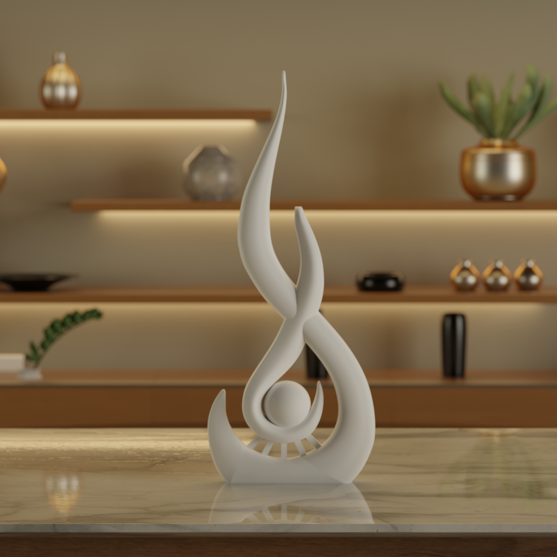 Flames of Victory — designer decor sculpture India | Styra